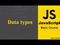 Data types in JavaScript | JavaScript Crash Course