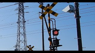 【踏切】東武日光線　音が遅い踏切 (Railroad crossing in Japan)