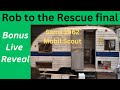 EP 251 Rob to the Rescue Sams Mobil Scout vintage travel trailer getting caught up.