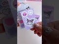 Kuromi Cinnamoroll melody ASMR DIY Sticker Stickers book #sticker #kuromi #cinnamoroll #sanrio