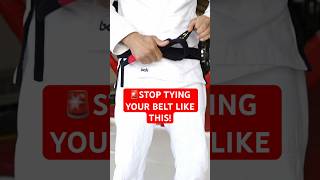 Stop Tying Your Belt Like This!!! (We found a better way) #jiujitsu #bjj #mma #ufc #blackbelt #knot