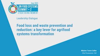 UNFSS+2  Food loss and waste prevention and reduction