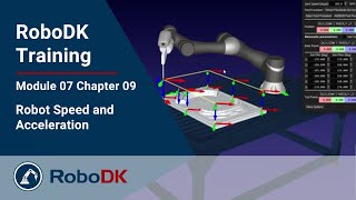 Robot Speed and Acceleration - Module 07 Chapter 09 - RoboDK Pro Training