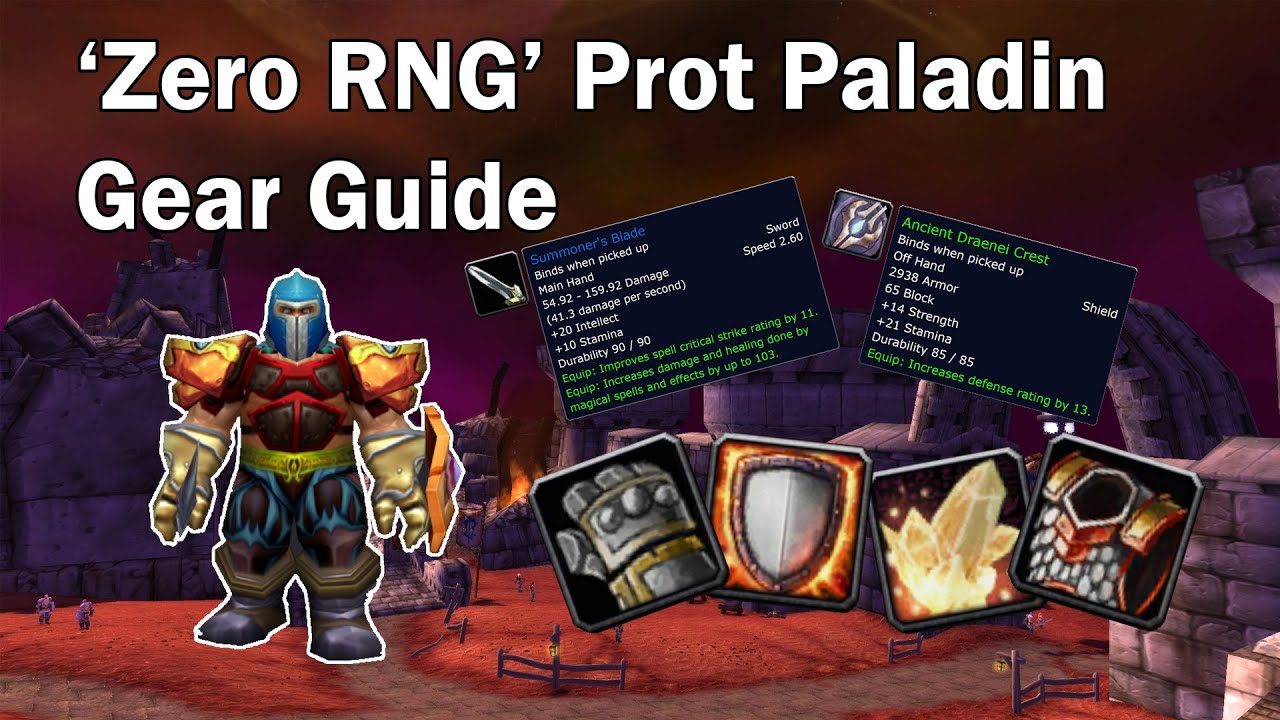 TBC Classic Prot Paladin 'Zero RNG' Quest Gear Guide! - YouTube