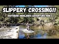 SLIPPERY CROSSING... Southern Highlands Adventure Motorbike