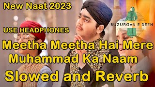 Meetha Meetha Hai Mere Muhammad Ka Naam | New Naat 2023 | Slowed And Reverb | USE HEADPHONES