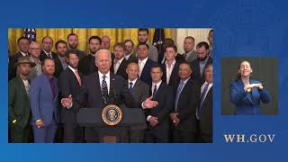 President Biden Welcomes the 2020 World Series Champions, the Los Angeles Dodgers