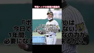 平田ヘッドの言葉が良すぎる！ #阪神タイガース