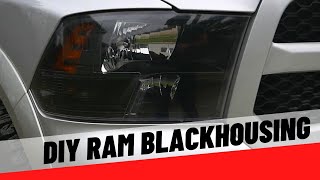 DIY RAM 1500 BLACKHOUSING HEADLIGHTS