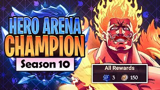 New HERO ARENA Complete Champion Difficulty Guide! Season 10 Guide | Seven Deadly Sins: Grand Cross