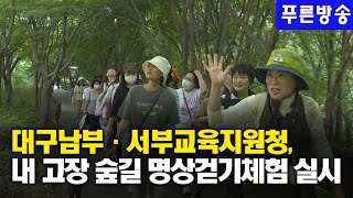 대구남부·서부교육지원청, “내 고장 숲길 명상걷기”체험 실시