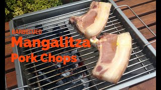 Mangalitza Chops on the Tabletop BBQ