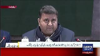 PTI Ministers Fawad Chaudhry & Farrukh Habib Brief The Media After Cabinet Meeting | Dawn News