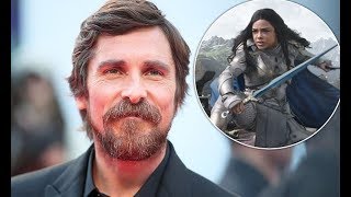 Christian Bale is set to play a VILLAIN in Thor: Love And Thunder... as co-star Tessa Thompson gushe