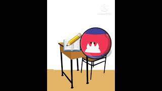 no students in my class!😡 countryball #animation #countryball #shorts #school