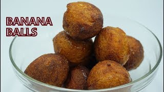 Banana Balls - tasty banana balls | kids snack recipe| Evening Snacks