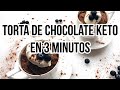 🍫TORTA DE CHOCOLATE KETO EN 3 MINUTOS | KETO CHOCOLATE MUG CAKE | Manu Echeverri