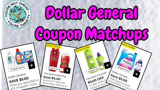 Newest Dollar General Coupon Matchups