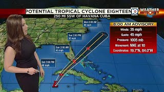 Tropical Storm Philippe likely to form Saturday afternoon