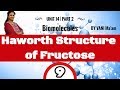 Haworth Structure of Fructose|Grade 12|Part-9|Biomolecules. |chemistry cbse |tricks |