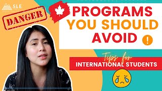 BEWARE of these PROGRAMS international student who wants to immigrate to Canada after graduation!