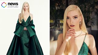 Anya Taylor-Joy wears Dior Haute Couture over $2.3m in Tiffany diamonds to the Golden Globes