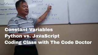 Constant Variables | Python vs. JavaScript | Coding Class with The Code Doctor