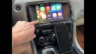 Jaguar XJ 2010 ge-update Apple Carplay en Android Auto en Thinkware Q1000 dashcam