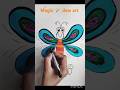 How to draw butterfly 🦋 in easy| #drawing #magic dew art #colouring #cartoon #painting #kidsvideo