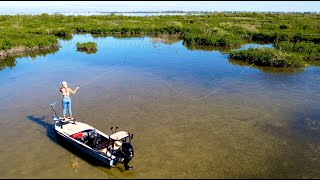 Saltwater Flyfishing - Catching Redfish & Sheepshead in Inches