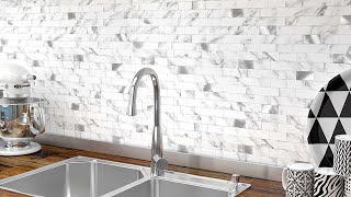 BeNice Peel and Stick Backsplash Metal Tile Backsplash Panels