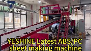 YESHINE Factory Made Reasonable Price ABS PC Luggage Plastic Colorful Sheet Extrusion  MakingMachine