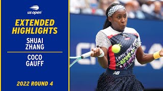 Shuai Zhang vs. Coco Gauff  Extended Highlights | 2022 US Open Round 4