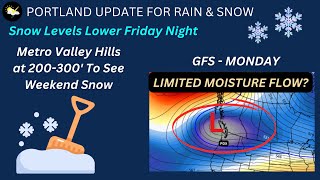 Rainy Friday,  Low Snow levels By Saturday Morning