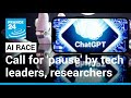 Tech leaders and researchers call for 'pause' in AI race • FRANCE 24 English