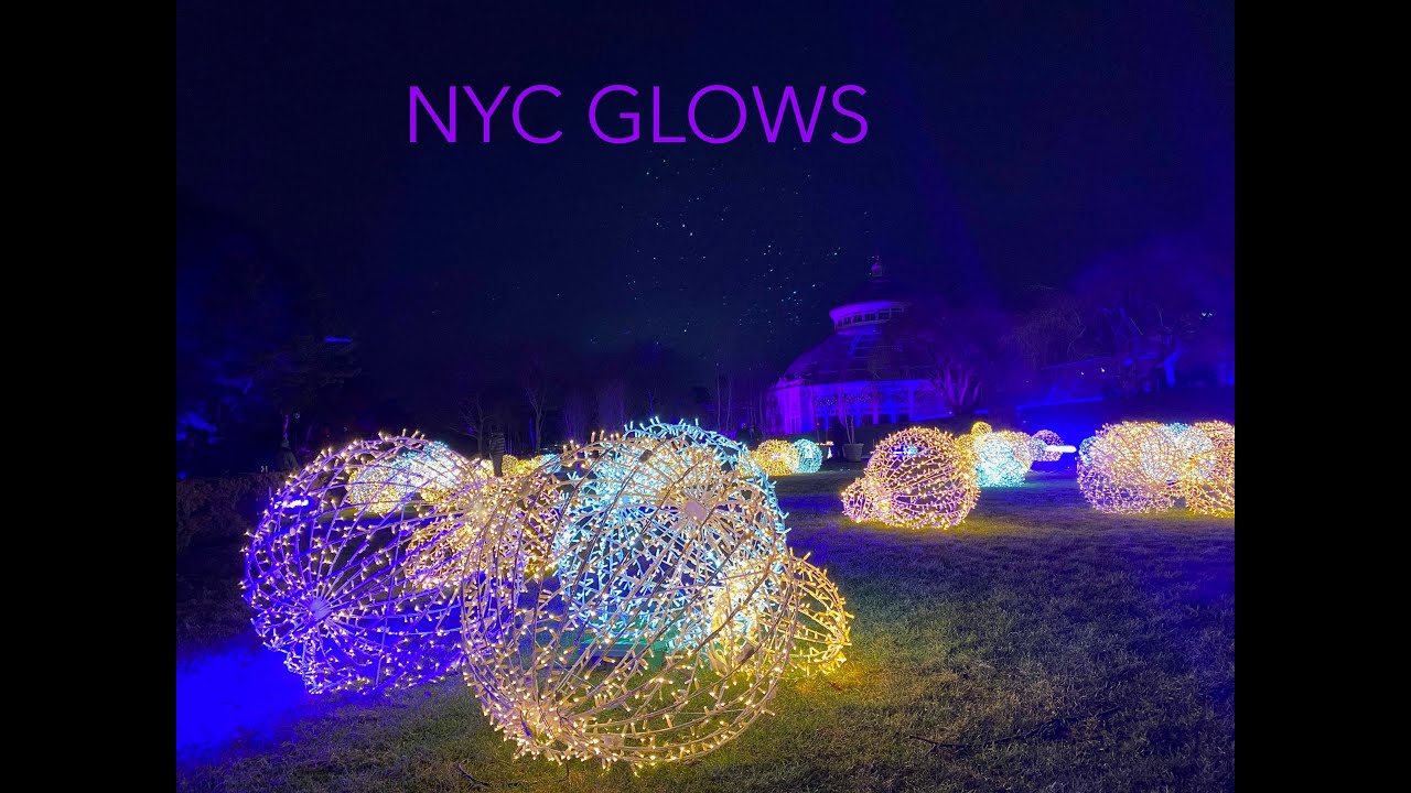 NYC Glow Holiday Light Show 2020: New York Botanical Garden - YouTube