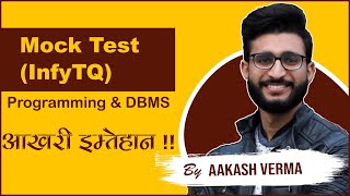 5. InfyTQ (Python + DBMS) Mock Test Questions | Programming + DBMS | Phodo Paper