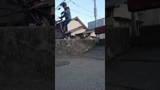 【自転車トライアル】当てぽん練習　#shorts