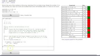 CodingBat - Sum13 (Python - Lists2)