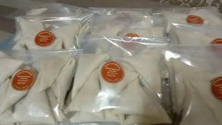 CARA MUDAH MELIPAT SAMOSA FROZEN INTI SARDIN VERSI  JUALAN || CheHa channel