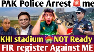 OH NO😭 im Arrested🚨Stadiums NOT Ready FOR CH Trophy 2025 Big Problem for YouTuber in PAK Arrest