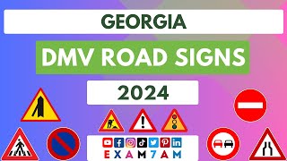 GEORGIA DMV ROAD SIGN WRITTEN TEST | LEARN ROAD SIGNS IN 2024 | PASS YOUR DMV WRITTEN EXAM