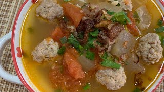 RECIPE | Winter Melon Tomatoes Meatballs Soup 冬瓜番茄肉丸汤