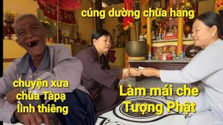 Phát quà cho những bé người khmer và trao tiền cô út chùa Hang, nghe chú hai kể chuyện hấp dẫn