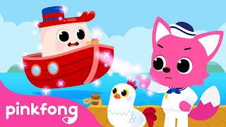 The Scared Tiny Little Boat | Outdoor Songs | Spanish Nursery Rhymes in English | Pinkfong