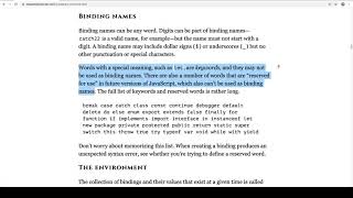 Eloquent JavaScript Read-Along - Program Structure - 003 - Binding Names