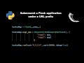 Submount flask application under a URL prefix