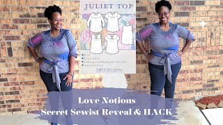 [736]Juliet Top Hack! Easy @LoveNotions Secret Sewist Sewing Project!!