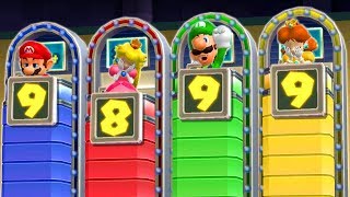 Mario Party 9 - Minigames - Mario vs Peach vs Luigi vs Daisy
