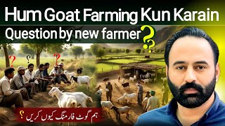 Hum goat farming kun karain question by new farmer | goat farming | benefits of goat farming |